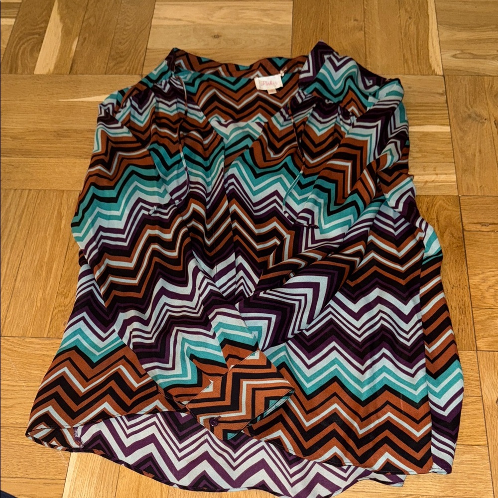 Parker Multicolor Chevron Blouse